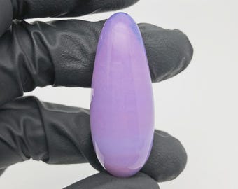 Small Lavender Purple Glass Dragon Egg Figurine