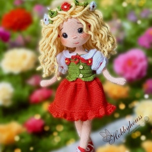 Amigurumi-pop, biologische amigurumi-pop,% 100 handgemaakte gehaakte pop, cadeau voor baby en kinderen, handgemaakte pop, handgemaakt speelgoed.