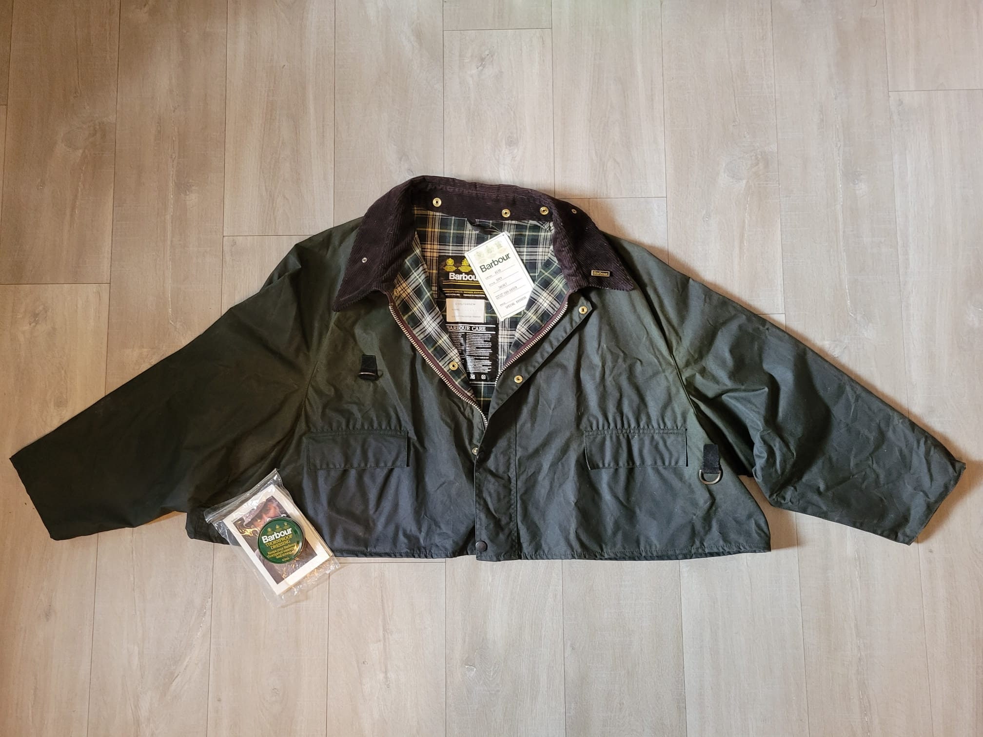 “Deadstock” 90s BARBOUR SOLWAYZIPPER c44