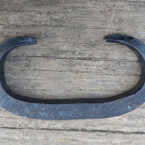 Hand forged &quot;C&quot; shaped flint striker, fire starter, flint and steel, fire steel, survival tool.