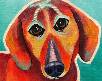 Custom Pet Portrait, Painting, Pet Painting, Hand Painted From Your Own Photo, Custom Dog Portrait, Custom Dog Painting From photo