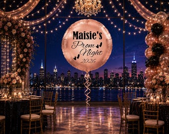 Personalized Prom Night Balloon: 18" Circle Foil Balloon 051