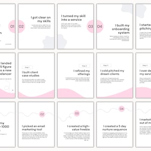 Pastel carousel templates | Coaching templates | Instagram carousel templates | Canva carousel templates