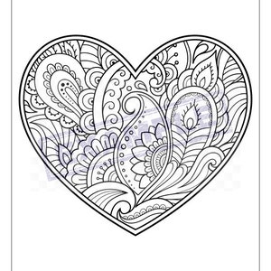 Unique, Detailed Coloring Pages PDF, 21 full 8x11, great for kids, teens or adults image 3