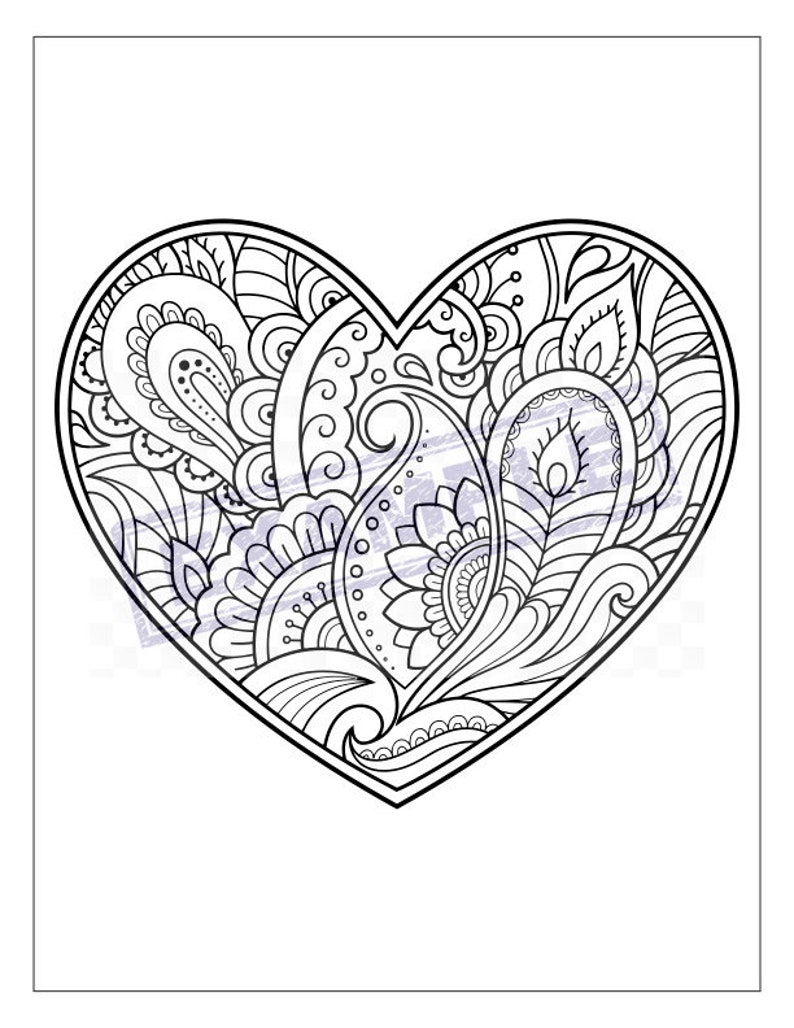 Unique, Detailed Coloring Pages PDF, 21 full 8x11, great for kids, teens or adults image 3