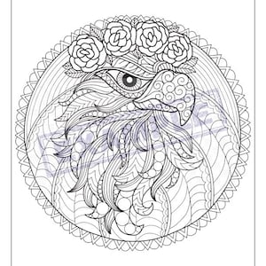 Unique, Detailed Coloring Pages PDF, 21 full 8x11, great for kids, teens or adults image 2