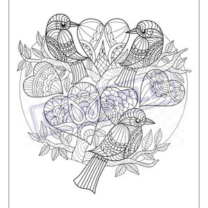 Unique, Detailed Coloring Pages PDF, 21 full 8x11, great for kids, teens or adults image 4
