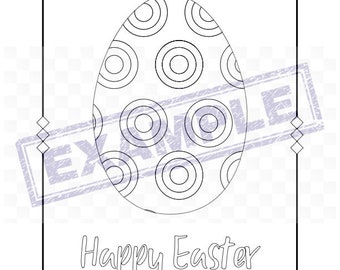 Easter EGG Coloring Pages - Simple, cute, imagination encouraged! 12 PDF pages