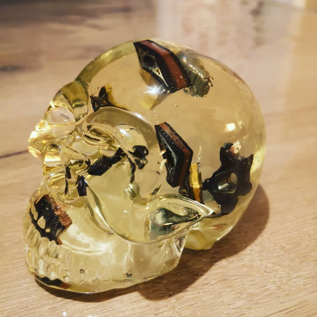 Crâne Plaquettes Carbure