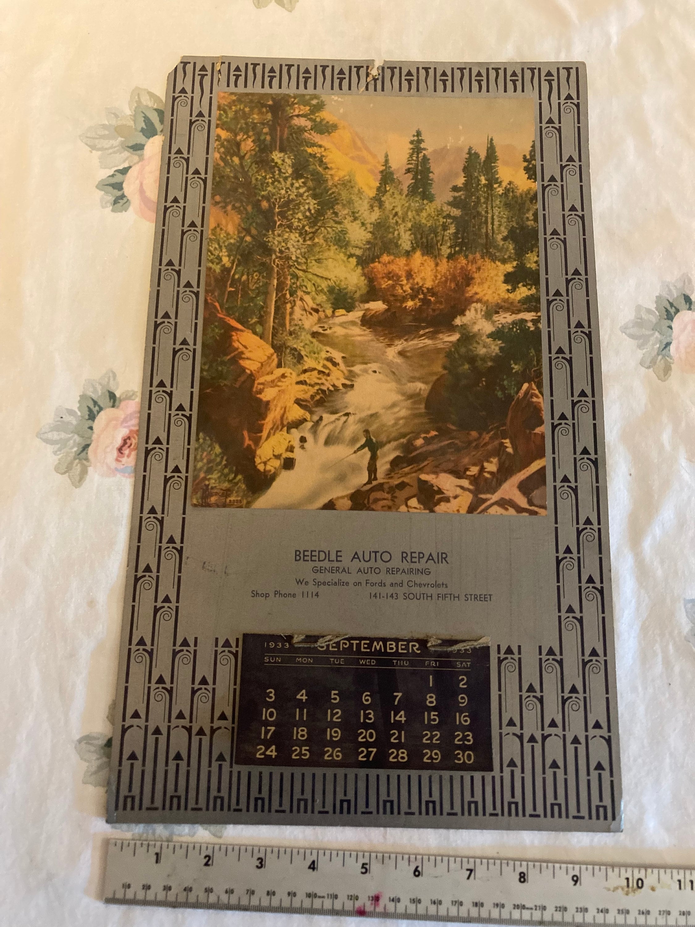 1933 Calendar - Etsy