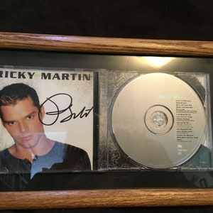 Ricky Martin autographed CD Professionally framed with COA 074646989128 awesome!!  livin la vida loca