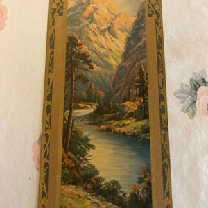 1933 calendar from the National Bank of America, Salina Kansas, produced by the Artographical corp. Great condition, with wonderful colors