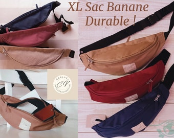 Grand sac banane, plusieurs coloris, cadeau, grande sacoche homme. Sac à main, à bandoulière, mixte, pochette durable, vegan, haute qualité