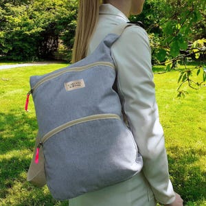 Regalo per donna - Zaino da donna - Tasca antifurto - Marca Carlvel - Resistente - Ecologico - Borsa da viaggio fluorescente - Fatto a mano - Borsa in tela