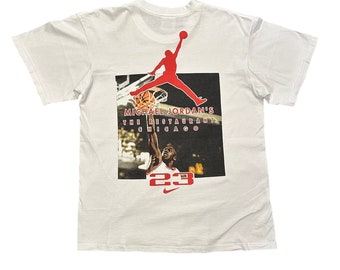 Nike Vintage Michael Jordan Restaurant T-Shirt Made In Usa Mens Size Large White