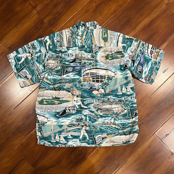 Vintage Tampa Bay Devil Rays Hawaiian Shirt Aloha… - image 6