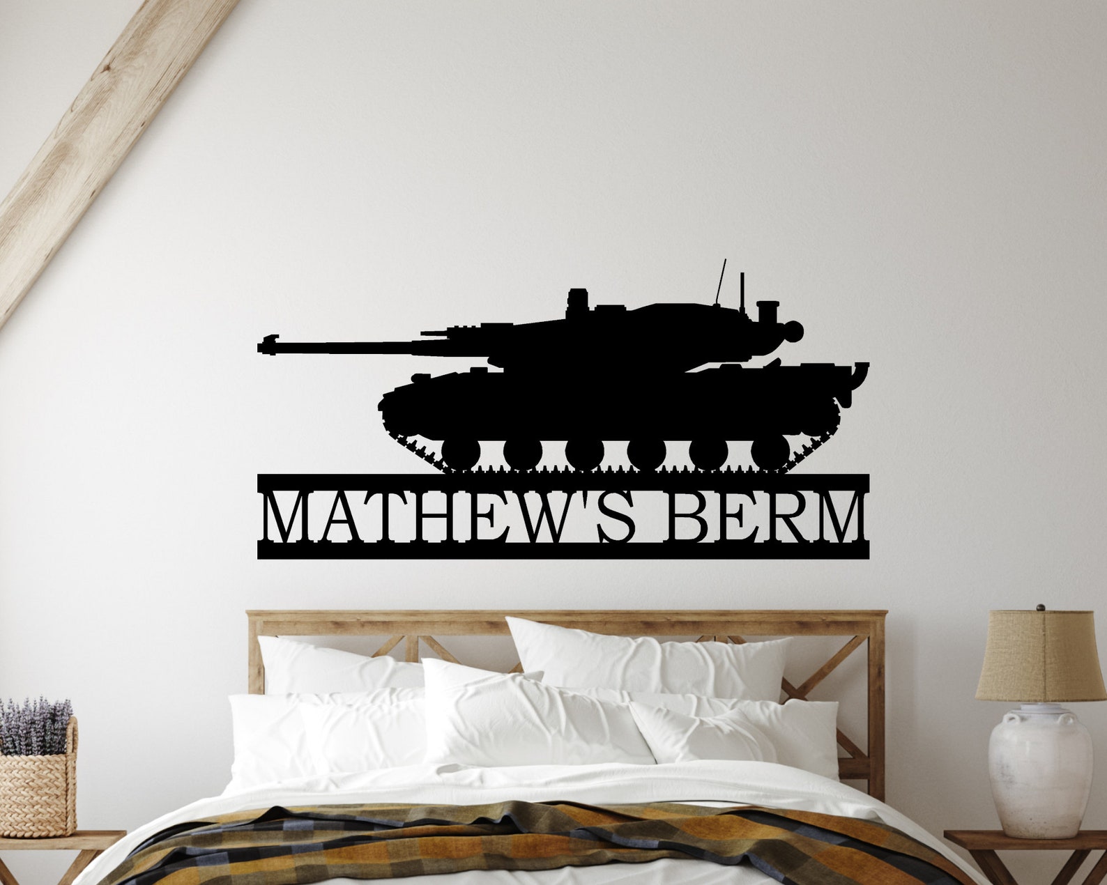 M1 Tank Personalized Steel Sign, Custom Military Tank Decor, M1 A1 / A2