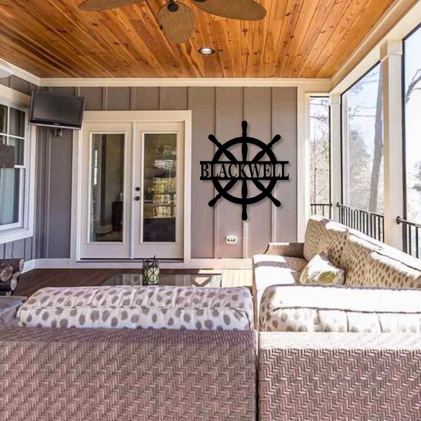 Metal Ship Wall Decor Etsy