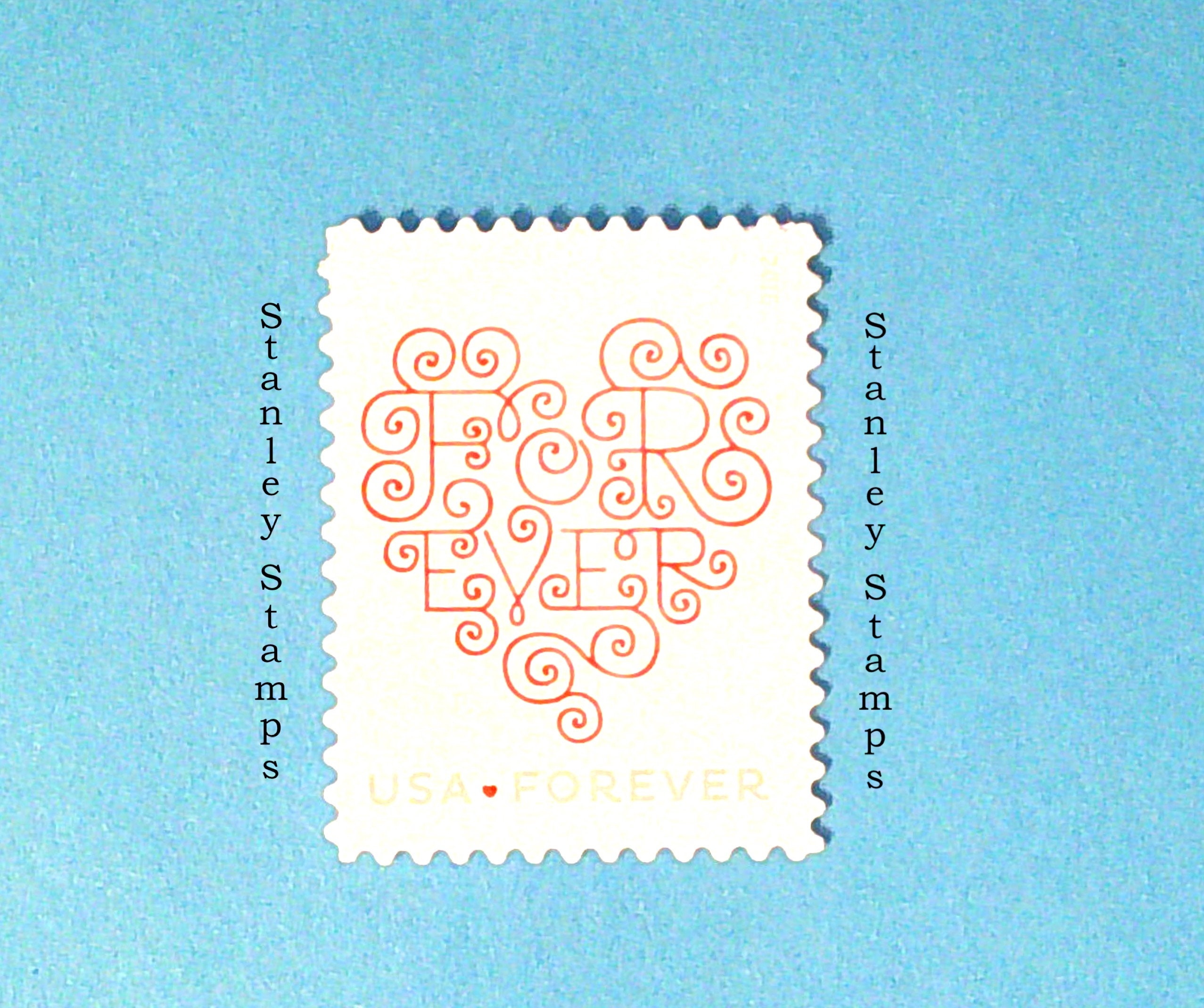 4956 - 2015 First-Class Forever Stamp - Love Series: White Forever Heart -  Mystic Stamp Company