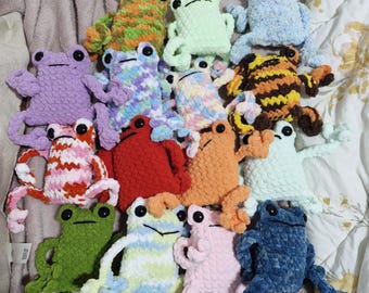 Handmade Crochet Frog Plush Toy
