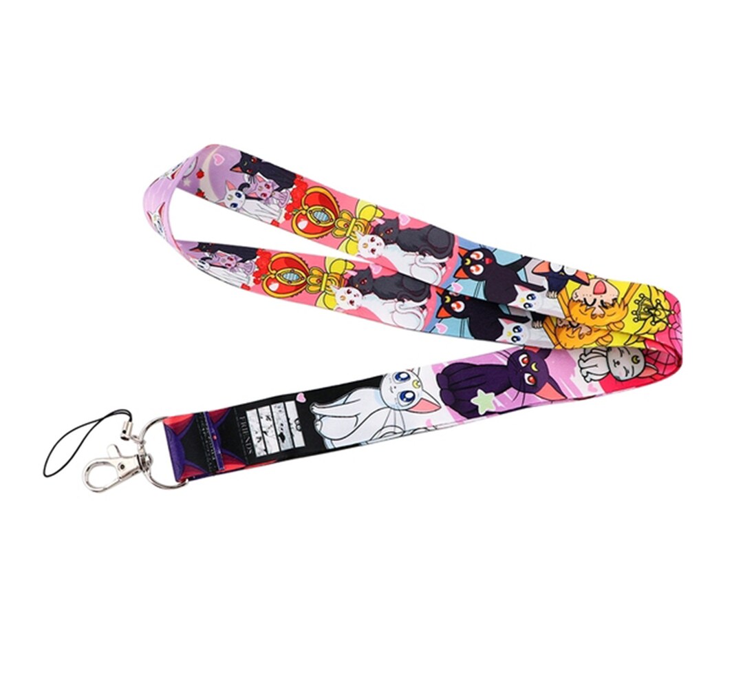 Sailor Moon Lanyard Keychain ID Badge Holders Etsy