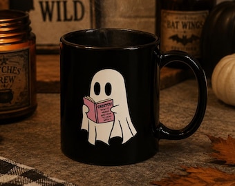 Funny Halloween Mug, Ghosted Funny Coffee Cup, Ghost Mug, Funny Gift for Her