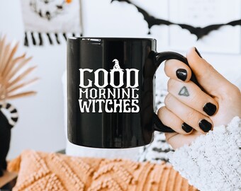 Bonjour sorcières, Mug chapeau de sorcière, Halloween