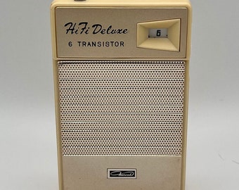 Vintage Marvel Hi Fi Deluxe AM Transistor Radio. Restored! Working!