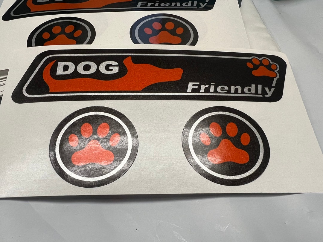 Honda Element Dog Friendly Stickers Set Reproduction of OEM Pet Vinyl