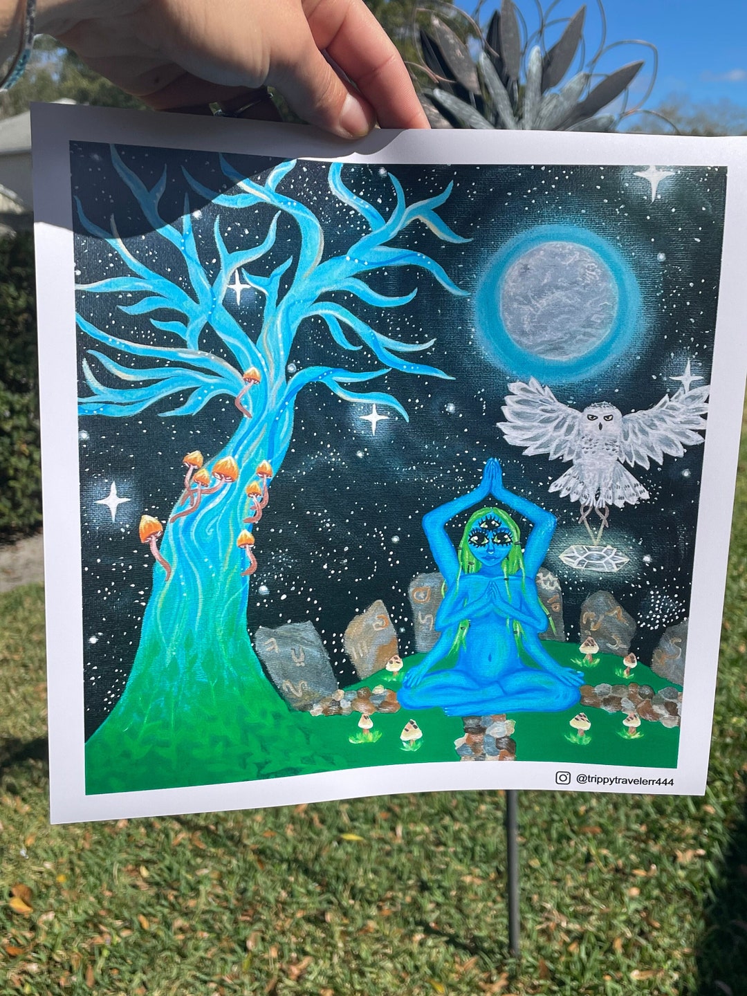 Moon Godess Art Print - Etsy