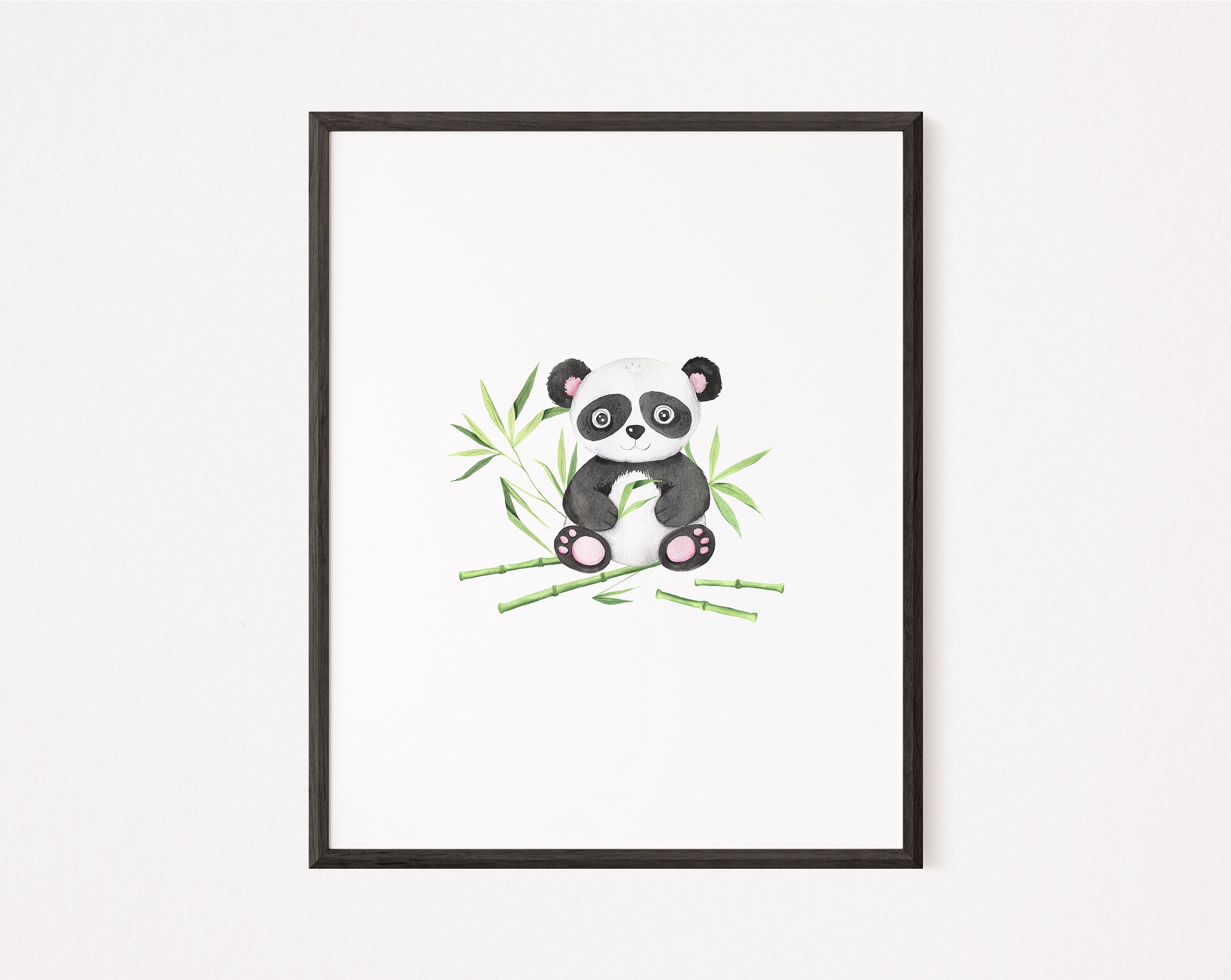 Nursery Printable Panda Wall Art Panda Art Panda Decor Etsy
