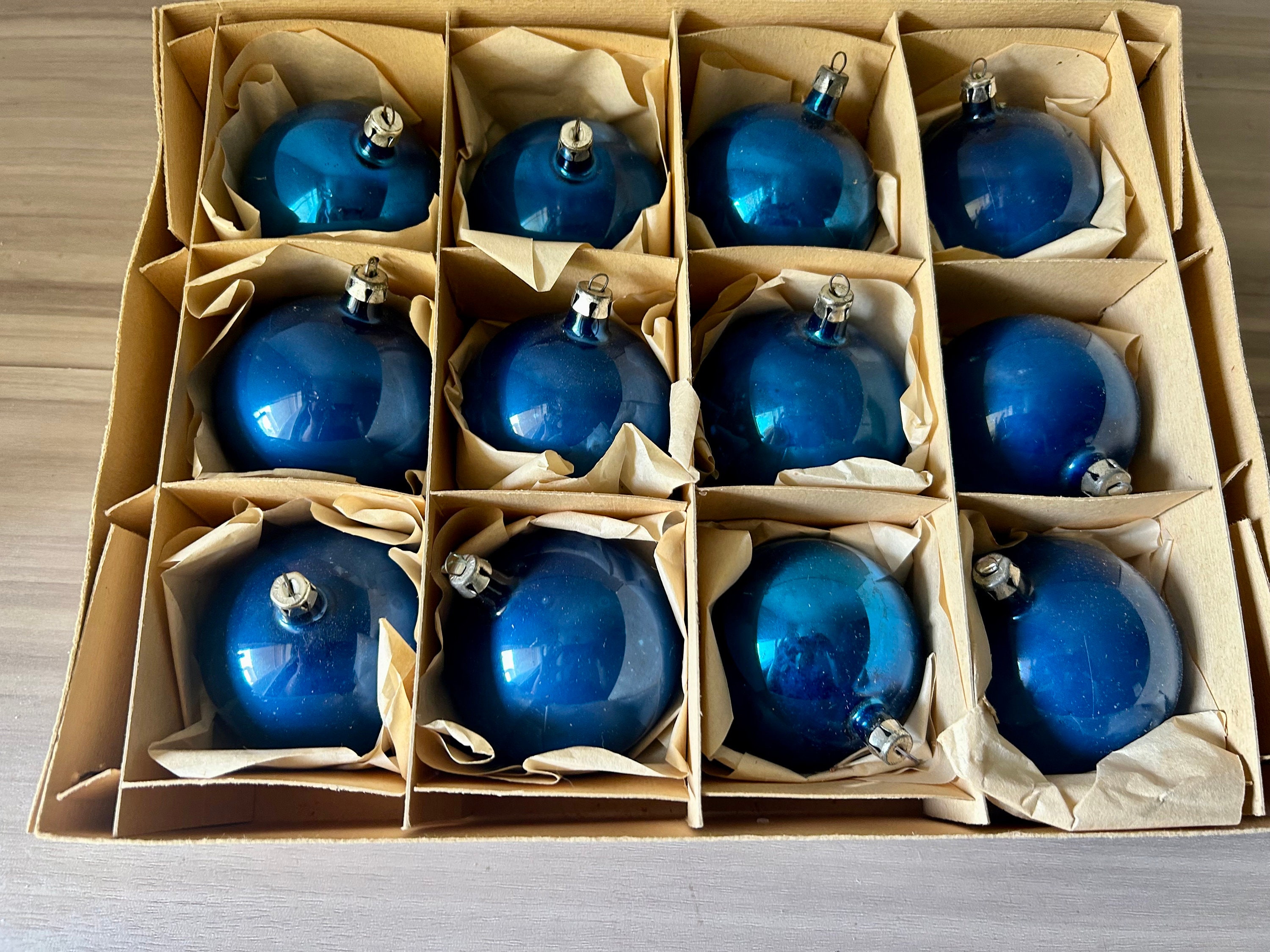 Old World Christmas – Marineblauer Bär Als Weihnachtsbaum-Ornament, Handgemachtes Glas