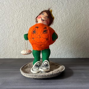 Vintage Halloween, Annalee Vintage 1992 Annalee Halloween Pumpkin Costume Kid