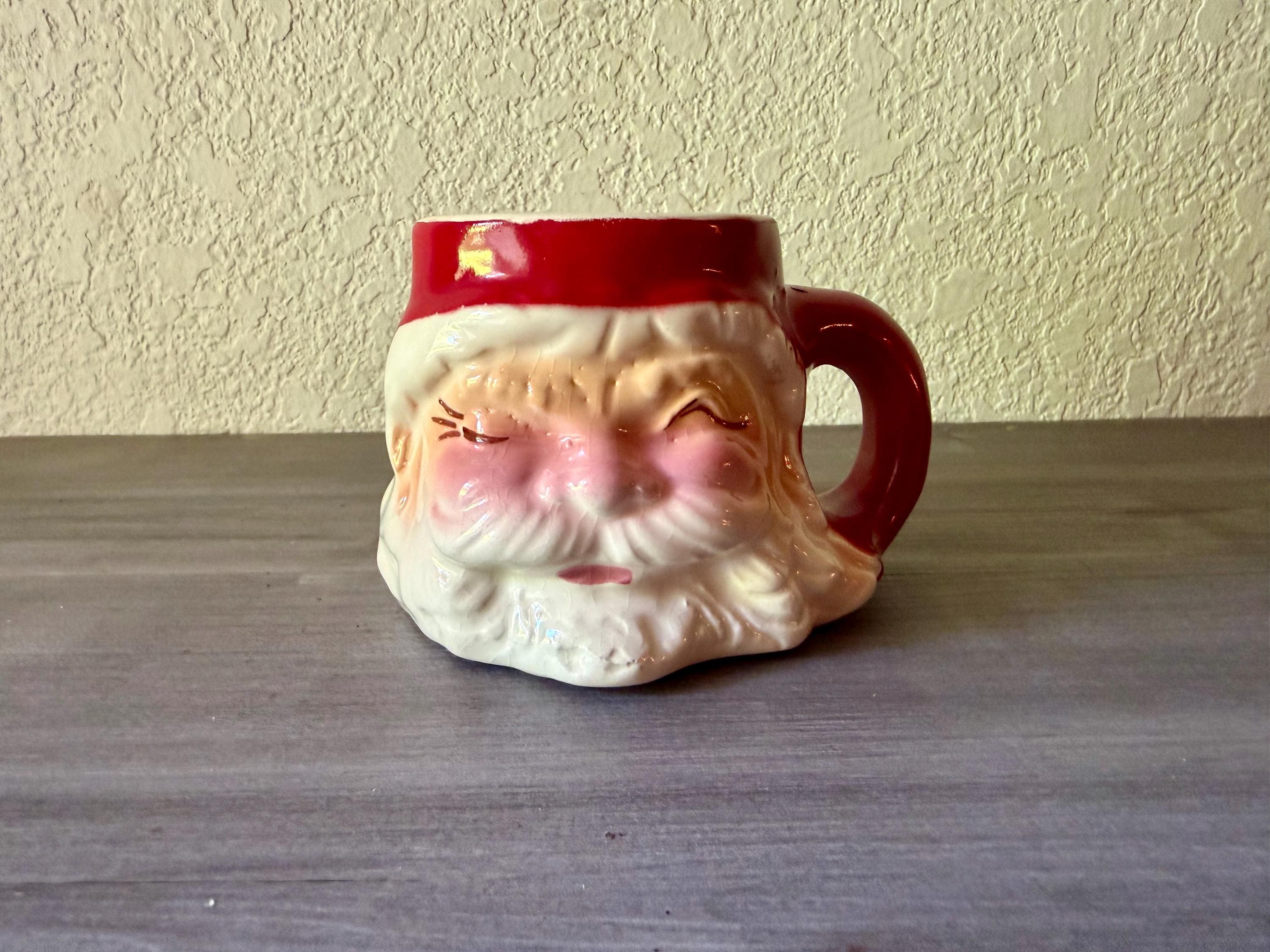 Vintage Miniature Ceramic Santa Japan - Etsy
