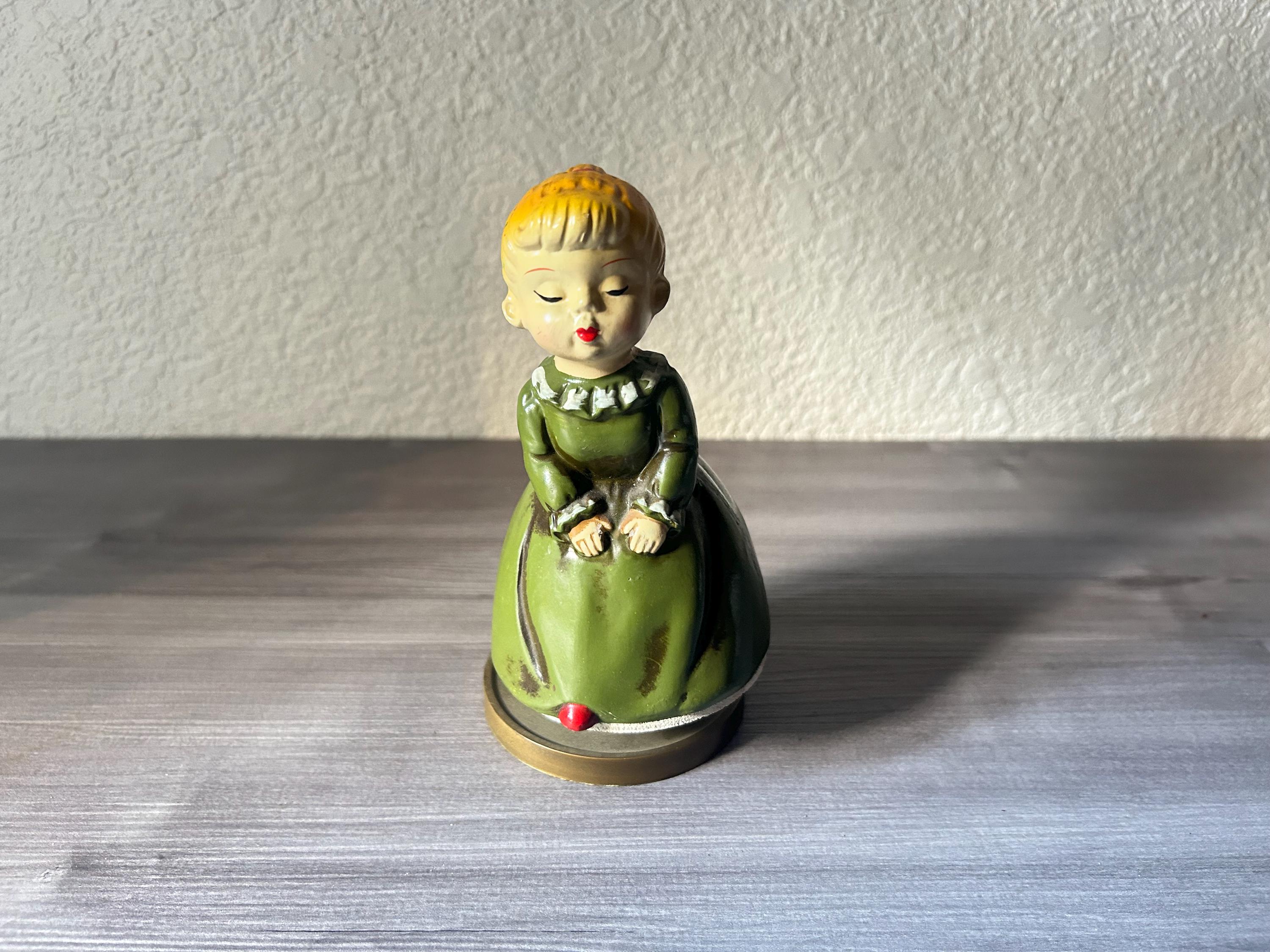 Vintage 1960s Star Brand Hand Painted Musical Kissing Girl