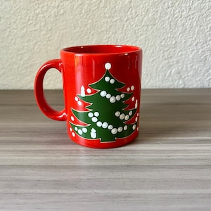 Vintage German Christmas, Vintage Waechtersbach Christmas tree Mug West Germany