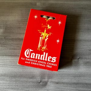 Vintage Christmas 4” Candles White Christmas Candles NOEL Candle Holder Replacement Candles Holt Howard Swedish Angel Chimes