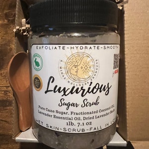 Luxurious Lavender Sugar Cane Skin Scrub