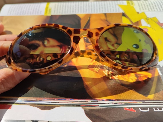 DIESEL Optimizer Y2k Vintage Leopard Sunglasses 9… - image 8