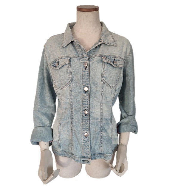 MISS SIXTY Y2k Slim Fit Denim Jacket, Light Blue … - image 3