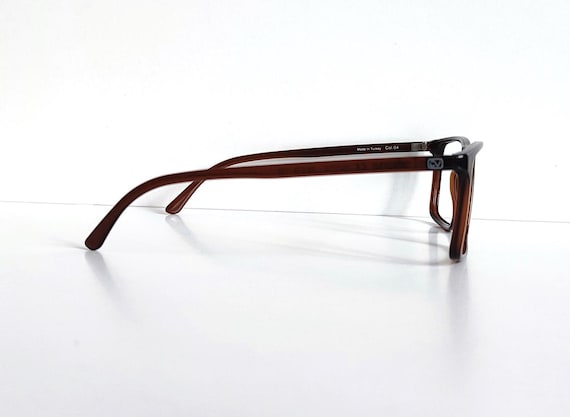 Classic Rectangular Square Brown Eyeglasses Frame… - image 10