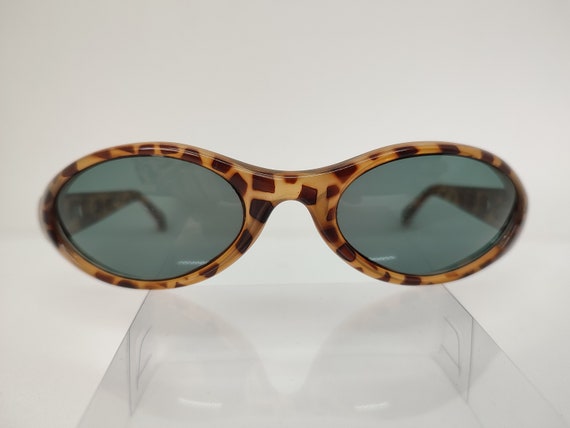 DIESEL Optimizer Y2k Vintage Leopard Sunglasses 9… - image 5