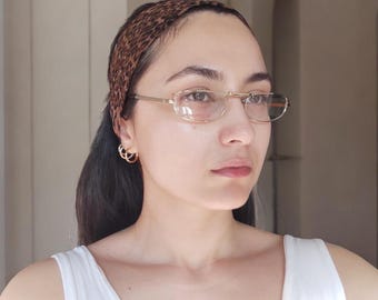 Vintage Gold&Silver Foldable Eyeglass Frames, Rectangular Optical Frame For Men And Women 90&#39;s 00&#39;s Y2k Eyewear, NOS