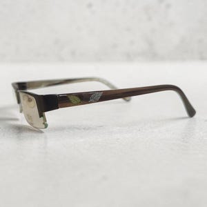 Vintage Half Rim Rectangular Eyeglasses Frame Optical Rim 90's 00's Y2k Eyewear For Women's And Men's NOS 52*18-135