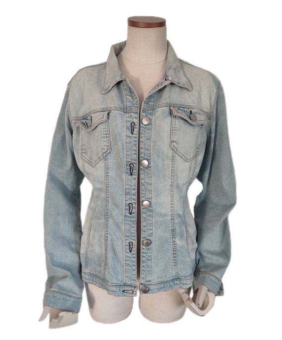 MISS SIXTY Y2k Slim Fit Denim Jacket, Light Blue … - image 4