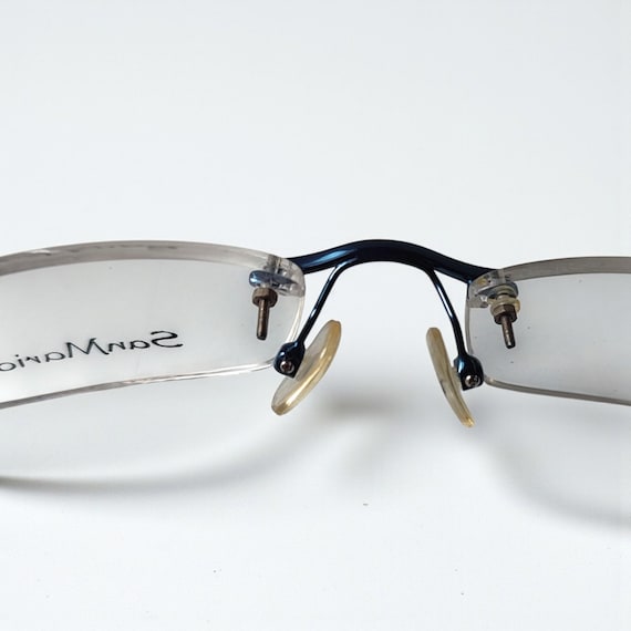 Vintage Rimless Eyeglasses Rectangular Small Opti… - image 16