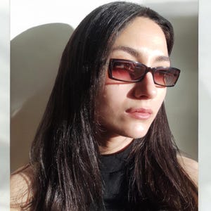VOGUE Authentic Vintage Rectangular Sunglasses For Women And Men 90&#39;s 00&#39;s Y2k Designer Sunglasses Made In Italy Vogue VO2285