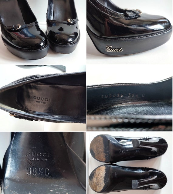 【美品】Gucci ブラックエナメルポインテッドトゥハイヒール　23cm il_1080xN.6005953922_8s7t.jpg