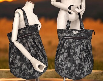 DIESEL Vintage Women's Shoulder Bag in Black&gray 00s Y2k