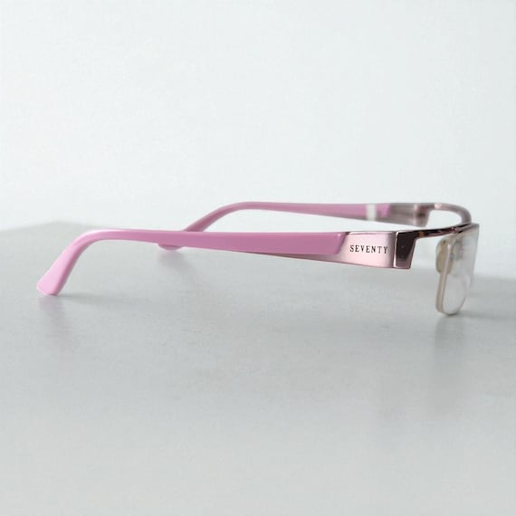 Y2k Vintage Half Rimless Rectangular Eyeglasses F… - image 6